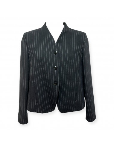 Blazer Luxury Designer By Armani Collezoni In Striped Pattern, Size: 16 rembourrage situé sous