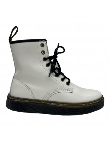 WHITE BOOTS ANKLE FLATS by DR MARTENS Size:5 une grave pollution 