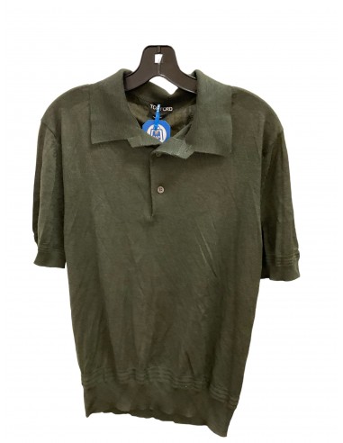 Top Short Sleeve Luxury Designer By Tom Ford In Olive, Size: M pas cher chine