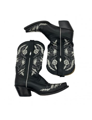 BLACK & WHITE BOOTS WESTERN by TONY LAMA Size:8 Faites des économies