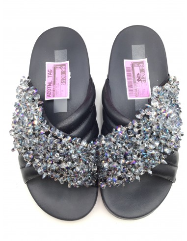 Sandals Flip Flops By Tory Burch In Black & Silver, Size: 11 acheter