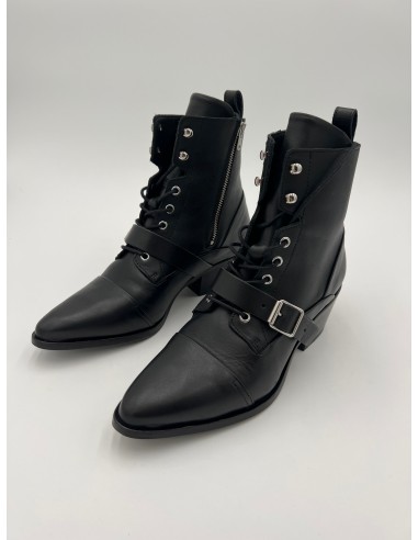 Boots Mid-calf Heels By All Saints In Black, Size: 9 en stock