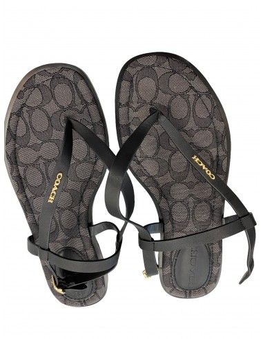 Sandals Designer By Coach In Black, Size: 9.5 50-70% off 