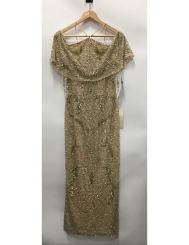 Dress Party Long By Adrianna Papell In Gold, Size: 4 les ligaments