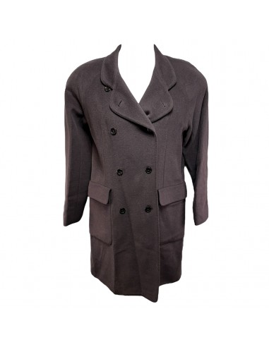 Vintage Cashmere Angora Wool Blend Coat By Rodier Paris In Brown, Size: US 8/EU 40 50-70% off 