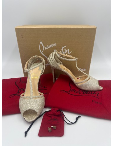 Like New! Christian Louboutin Patitta Glitter Designer Pumps  Sz. 5 / 35 Comparez plus de prix