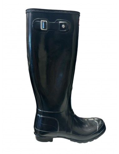 Boots Rain By Hunter In Black, Size: 8 brillant des détails fins