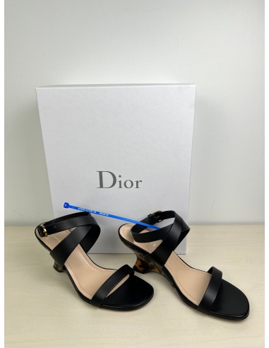 Sandals Luxury Designer By Dior In Black, Size: 6.5 pas cheres