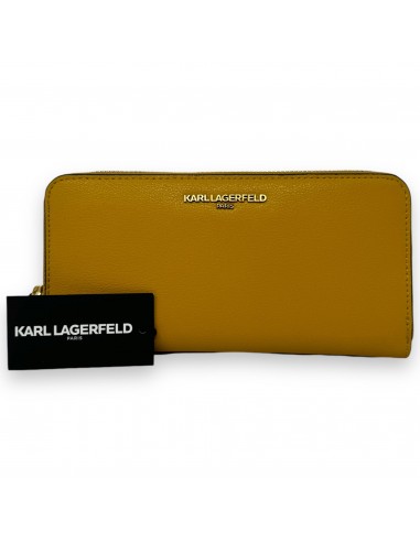 Leather Zip Around Wallet By Karl Lagerfeld, Size: Medium Comment ça marche