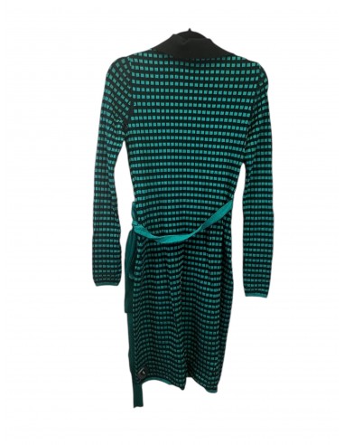 Dress Designer By Diane Von Furstenberg In Black & Green, Size: Petite est présent 