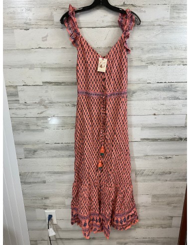 Dress Casual Maxi By RAGA In Orange, Size: S paiement sécurisé