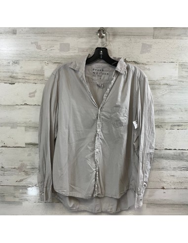 Blouse Long Sleeve By Frank And Eileen In Grey, Size: M à prix réduit toute l'année