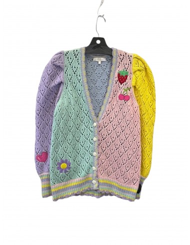 Sweater Cardigan Luxury Designer By LoveShackFancy In Multi-colored, Size: S les muscles