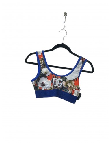 Top Sleeveless Luxury Designer By Dolce And Gabbana In Blue & White, Size: S acheter en ligne