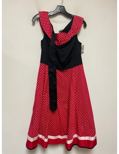 Dress Casual Midi By Walt Disney In Polkadot Pattern, Size: L est présent 